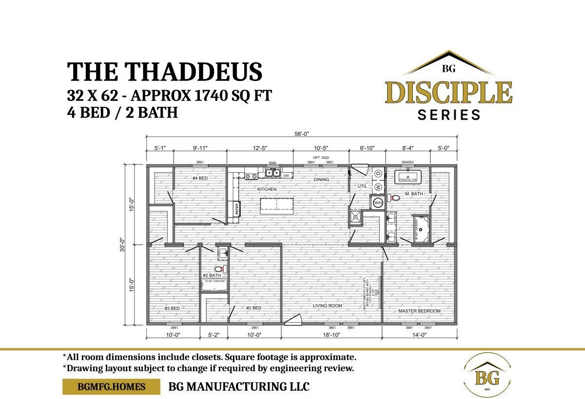 The Thaddeus Modular home by BG for sale at Gulf South Homes in Houma, Louisiana